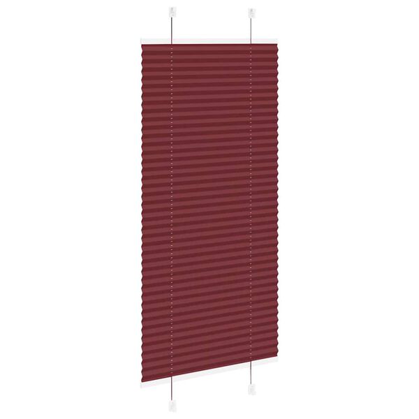 vidaXL Pliss&eacute; rolgordijn 60x100 cm stofbreedte 59,4 cm bordeauxrood