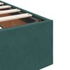 vidaXL Bedframe met matras met matras 2 pcs Groen Fluweel