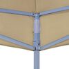 vidaXL Partytentdak 270 g/m² 4x3 m beige
