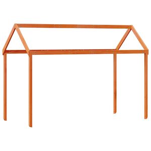 vidaXL Kinderbedhuisje 217x95,5x159 cm massief grenenhout wasbruin