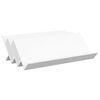 vidaXL Tijdschrift Rek met plank Wit 90 x 53 x 28,5 cm Bewerkt hout