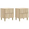vidaXL Nachtkastje 2 st Sonoma Eiken 43 x 34,5 x 48 cm Bewerkt hout