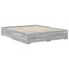 vidaXL Bedframe met hoofdeinde Grijs Sonoma 160 x 200 cm Bewerkt hout