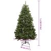 vidaXL Kunstkerstboom met 300 LED Groen 210 cm PVC en Metaal