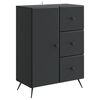 vidaXL Dressoir Zwart 66 x 34,5 x 90 cm Bewerkt hout