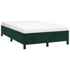 vidaXL Bedframe zonder matras 120x190 cm fluweel donkergroen