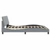 vidaXL Bedframe zonder matras "Hanko" stof lichtgrijs 180x200 cm