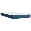 vidaXL Boxspring met matras stof blauw 120x200 cm