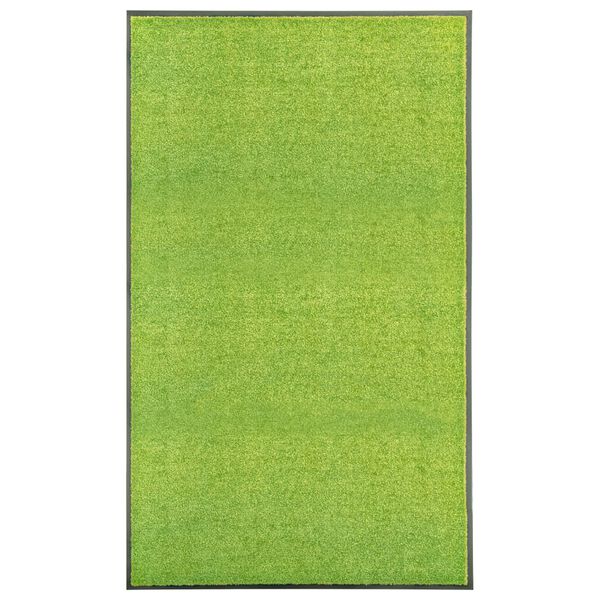 vidaXL Deurmat wasbaar 90x150 cm groen