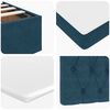 vidaXL Ottoman bed met matrassen 120x200cm fluweel donkerblauw
