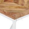 vidaXL Eettafel 140x70x76 cm massief acaciahout en mangohout