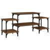 vidaXL Tv-meubel 117x35x52 cm bewerkt hout bruin eikenkleur