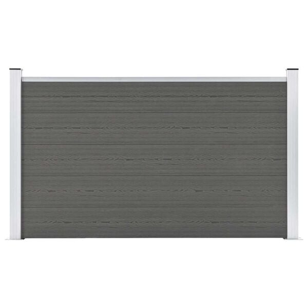 vidaXL Schutting 180x105 cm HKC grijs