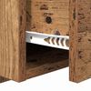 vidaXL Hoofdbord Met Kast met lade 3 pcs Oud Hout Bewerkt hout
