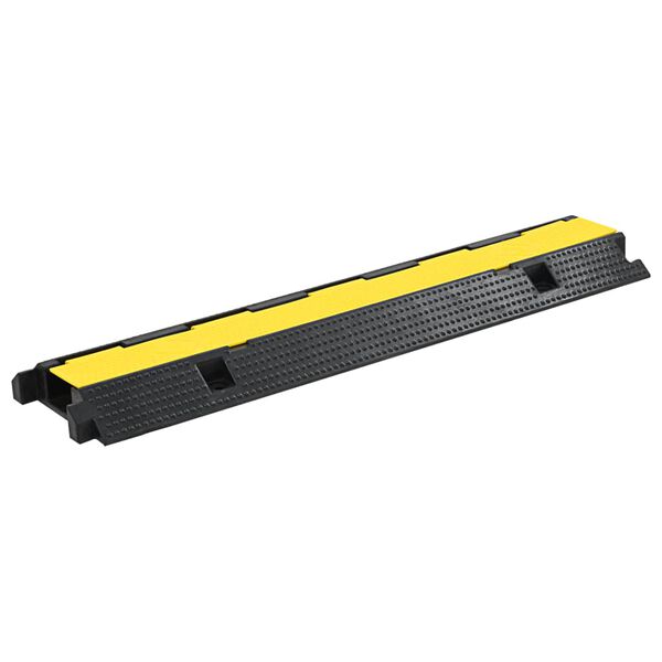 vidaXL Kabelbeschermer drempels 1 tunnel 100 cm rubber 2 st