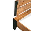 vidaXL Bedframe massief acaciahout en staal 152x203 cm