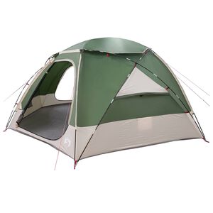 vidaXL Koepeltent met Verwijderbare Regenkap Groen 12-Persoons