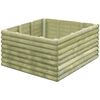 vidaXL Plantenbak verhoogd 106x106x48 cm ge&iuml;mpregneerd grenenhout