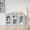 vidaXL Dressoir Beton Grijs 100 x 35 x 59 cm Bewerkt hout