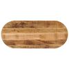 vidaXL Tafelblad ovaal 90x40x3,8 cm massief ruw mangohout