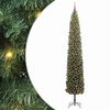 vidaXL Kunstkerstboom Groen 270 cm PVC en Staal en Kunststof