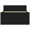 vidaXL Bedframe zonder matras 100x200 cm spaanplaat zwart eikenkleurig