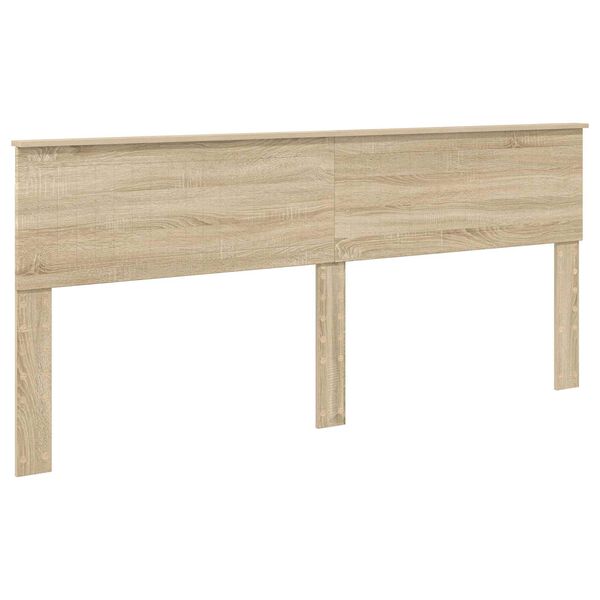 vidaXL Hoofdbord Sonoma Eiken 200 cm Bewerkt hout
