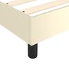 vidaXL Boxspring bed kunstleer cr&egrave;mekleurig 140x200 cm