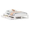 vidaXL Bedframe zonder matras massief grenenhout wit 120x200 cm
