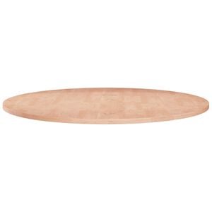 vidaXL Tafelblad rond &Oslash;60x1,5 cm onbehandeld massief eikenhout