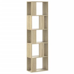 vidaXL Boekenkast 5-laags 45x23,5x162,5 cm bewerkt hout sonoma eiken