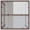 vidaXL Tuinbartafel 70x70x110 cm poly rattan bruin