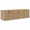 vidaXL Tv-meubelset Wandgemonteerd 8 pcs Artisan Eiken Bewerkt hout