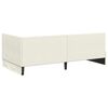 vidaXL Hoekbedframe met hoofdeinde Crème 100 cm x 200 cm Fluweel