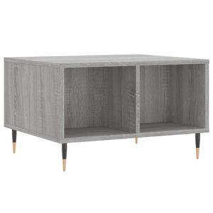 vidaXL Salontafel 60x50x36,5 cm bewerkt hout grijs