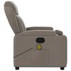vidaXL Massagestoel Taupe Stof