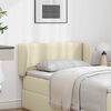 vidaXL Hoofdbord oor Cr&egrave;me PVC