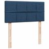 vidaXL Boxspring met matras stof blauw 100x200 cm