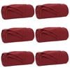 vidaXL Kleden 6 st Bordeaux Rood 270 x 240 cm 5.08 kg Fleece