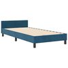 vidaXL Boxspringbed met hoofdeinde Donkerblauw 100 x 200 cm Fluweel