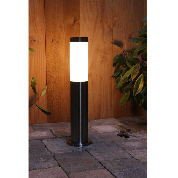 Luxform Solarlichtpaal LED voor buiten Idaho zilver 39135