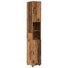 vidaXL Badkamermeubelset met lade 5 pcs Oud Hout Bewerkt hout & Metaal