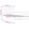 vidaXL Bedframe met hoofd- en voeteneinde metaal zwart 90x190 cm