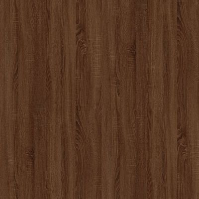 vidaXL Salontafel 80x50x45 cm bewerkt hout en ijzer bruin eikenkleur