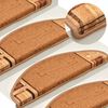vidaXL Trapmatten zelfklevend 10 st 65x21x4 cm beige