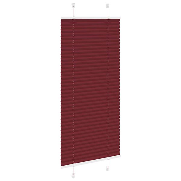 vidaXL Pliss&eacute; rolgordijn 65x150 cm stofbreedte 64,4 cm bordeauxrood