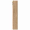 vidaXL Vitrinekast Artisan Eiken 100 x 8,5 x 50 cm Bewerkt hout