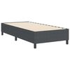 vidaXL Platform bedframe Donkergrijs 90 x 190 cm Stof