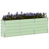 vidaXL Plantenbak Groen 160 x 40 x 75 cm Staal