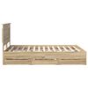 vidaXL Bedframe met lade Sonoma Eiken 150 x 200 cm Ingenieurshout